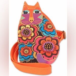 Laurel Burch Cat cutout purse NWT